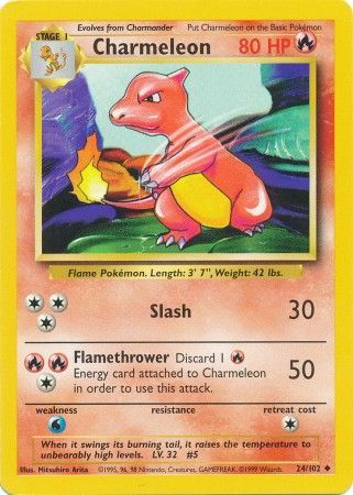 Charmeleon (24/102) [Base Set Unlimited] - Card Brawlers | Quebec | Canada | Yu-Gi-Oh!