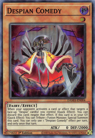 Despian Comedy [DAMA-EN004] Super Rare - Card Brawlers | Quebec | Canada | Yu-Gi-Oh!