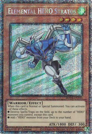 Elemental HERO Stratos [BODE-EN100] Starlight Rare - Card Brawlers | Quebec | Canada | Yu-Gi-Oh!