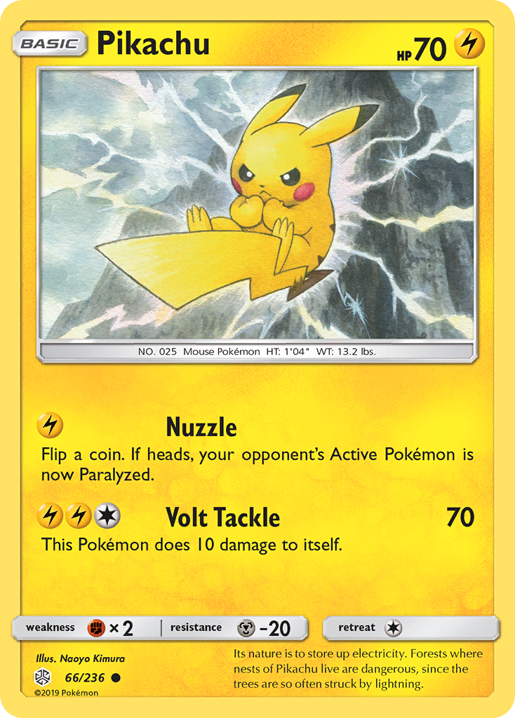 Pikachu (66/236) [Sun & Moon: Cosmic Eclipse] - Card Brawlers | Quebec | Canada | Yu-Gi-Oh!