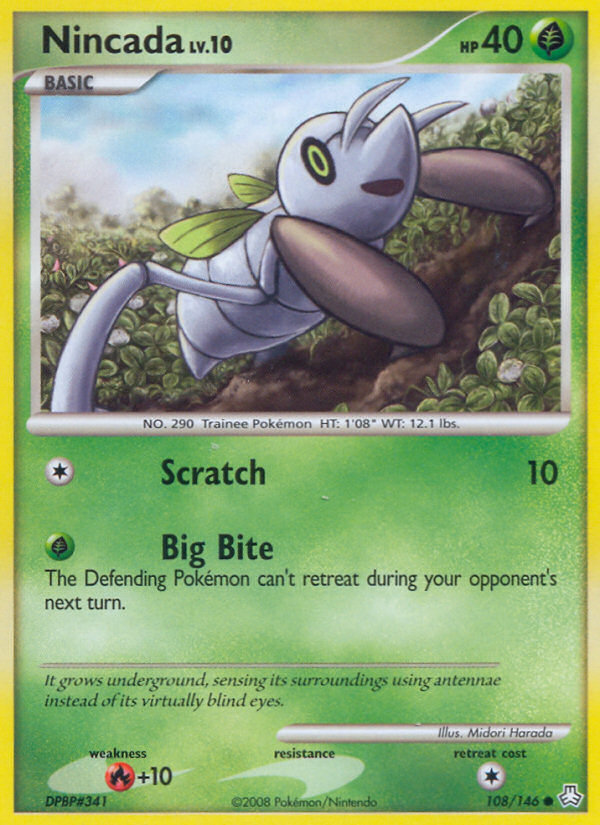 Nincada (108/146) [Diamond & Pearl: Legends Awakened] - Card Brawlers | Quebec | Canada | Yu-Gi-Oh!