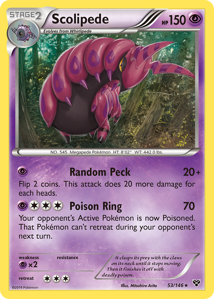 Scolipede (53/146) [XY: Base Set] - Card Brawlers | Quebec | Canada | Yu-Gi-Oh!