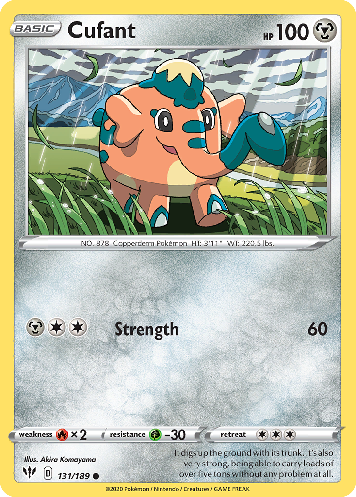 Cufant (131/189) [Sword & Shield: Darkness Ablaze] - Card Brawlers | Quebec | Canada | Yu-Gi-Oh!