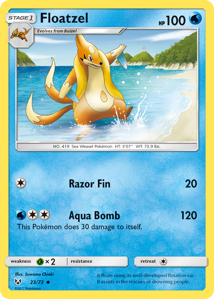 Floatzel (23/73) [Sun & Moon: Shining Legends] - Card Brawlers | Quebec | Canada | Yu-Gi-Oh!