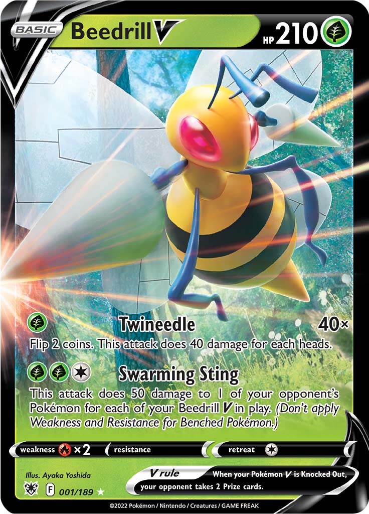 Beedrill V (001/189) [Sword & Shield: Astral Radiance] - Card Brawlers | Quebec | Canada | Yu-Gi-Oh!