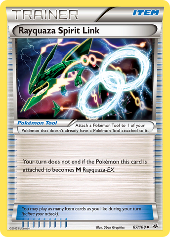 Rayquaza Spirit Link (87/108) [XY: Roaring Skies] - Card Brawlers | Quebec | Canada | Yu-Gi-Oh!