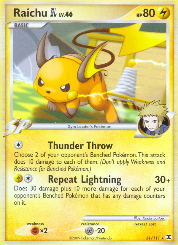Raichu GL (31/111) [Platinum: Rising Rivals] - Card Brawlers | Quebec | Canada | Yu-Gi-Oh!