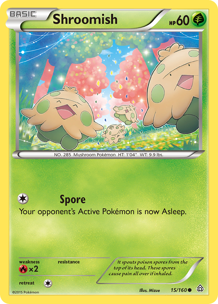 Shroomish (15/160) [XY: Primal Clash] - Card Brawlers | Quebec | Canada | Yu-Gi-Oh!