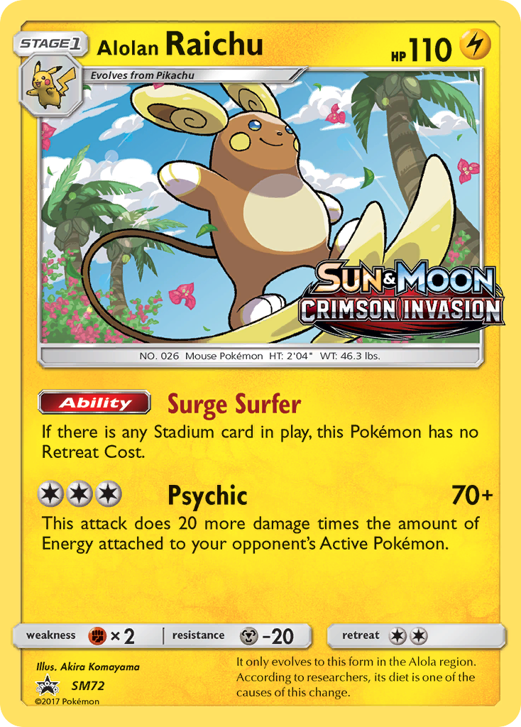 Alolan Raichu (SM72) (Prerelease Promo) [Sun & Moon: Black Star Promos] - Card Brawlers | Quebec | Canada | Yu-Gi-Oh!