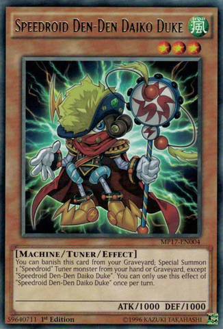 Speedroid Den-Den Daiko Duke [MP17-EN004] Rare - Yu-Gi-Oh! - Card Brawlers | Quebec | Canada |