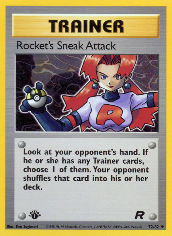 Rocket's Sneak Attack (72/82) [Team Rocket 1st Edition] - Card Brawlers | Quebec | Canada | Yu-Gi-Oh!