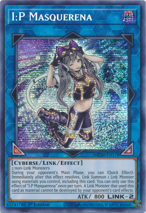 I:P Masquerena [MP20-EN178] Prismatic Secret Rare - Card Brawlers | Quebec | Canada | Yu-Gi-Oh!