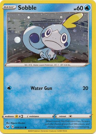 Sobble (054/202) (Cosmos Holo) [Sword & Shield: Base Set] - Card Brawlers | Quebec | Canada | Yu-Gi-Oh!