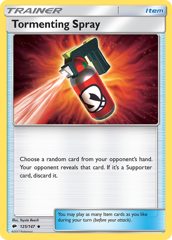 Tormenting Spray (125/147) [Sun & Moon: Burning Shadows] - Card Brawlers | Quebec | Canada | Yu-Gi-Oh!