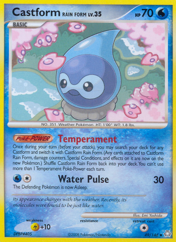 Castform Rain Form (49/146) [Diamond & Pearl: Legends Awakened] - Card Brawlers | Quebec | Canada | Yu-Gi-Oh!