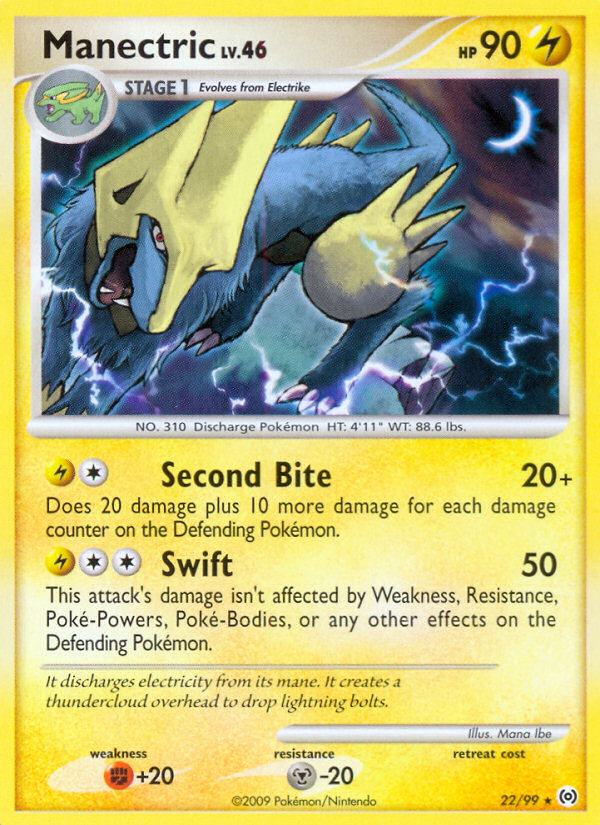 Manectric (22/99) [Platinum: Arceus] - Card Brawlers | Quebec | Canada | Yu-Gi-Oh!