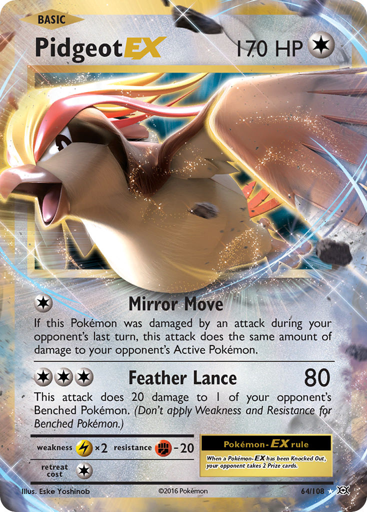 Pidgeot EX (64/108) [XY: Evolutions] - Card Brawlers | Quebec | Canada | Yu-Gi-Oh!