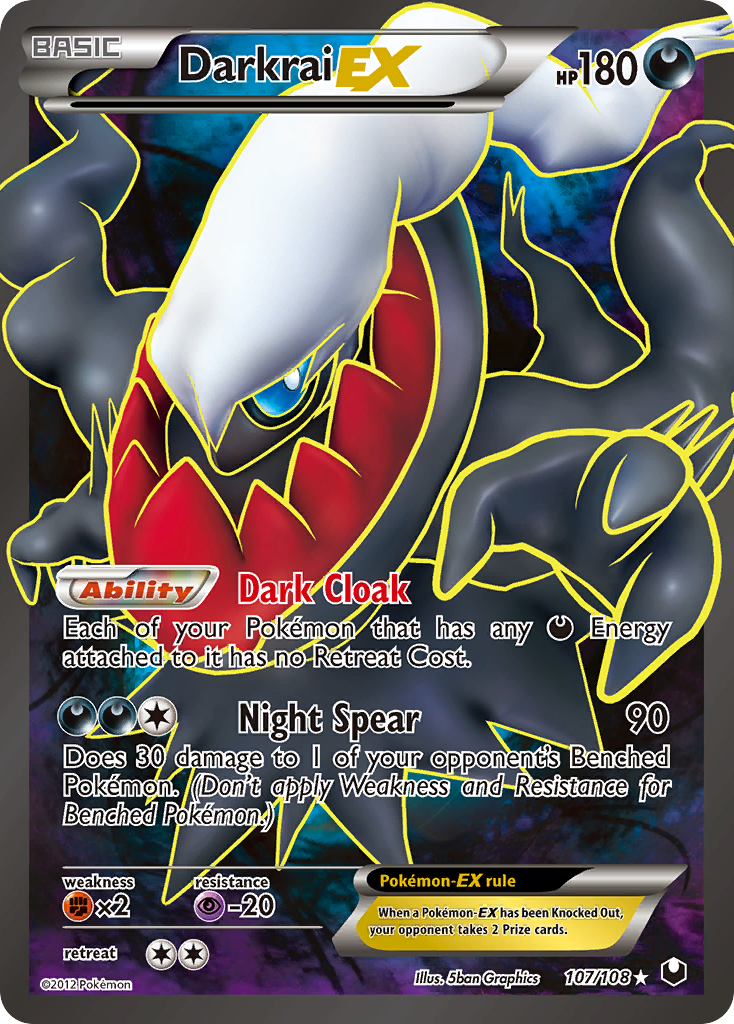 Darkrai EX (107/108) [Black & White: Dark Explorers] - Card Brawlers | Quebec | Canada | Yu-Gi-Oh!
