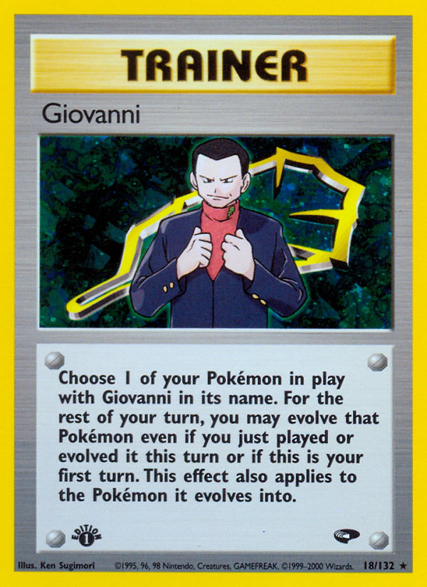 Giovanni (18/132) [Gym Challenge 1st Edition] - Card Brawlers | Quebec | Canada | Yu-Gi-Oh!