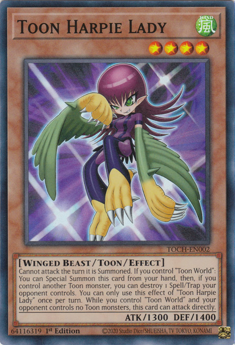 Toon Harpie Lady [TOCH-EN002] Super Rare - Card Brawlers | Quebec | Canada | Yu-Gi-Oh!