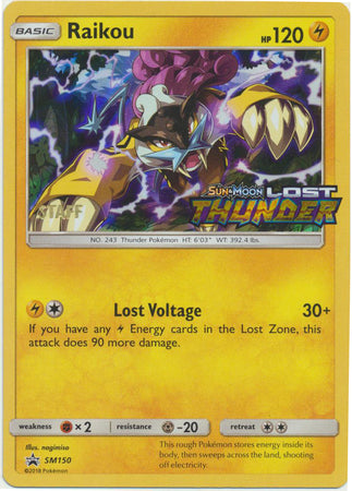 Raikou (SM150) (Staff Prerelease Promo) [Sun & Moon: Black Star Promos] - Card Brawlers | Quebec | Canada | Yu-Gi-Oh!