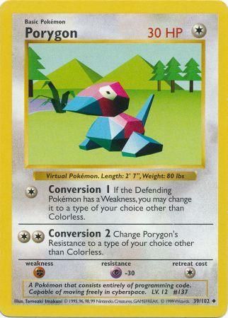 Porygon (39/102) [Base Set Shadowless Unlimited] - Card Brawlers | Quebec | Canada | Yu-Gi-Oh!