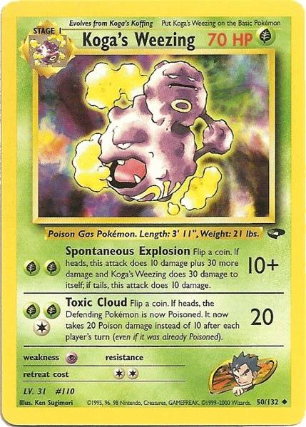 Koga's Weezing (50/132) [Gym Challenge Unlimited] - Card Brawlers | Quebec | Canada | Yu-Gi-Oh!