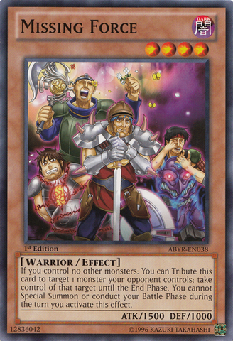 Missing Force [ABYR-EN038] Common - Yu-Gi-Oh! - Card Brawlers | Quebec | Canada |