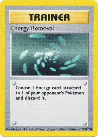 Energy Removal (92/102) [Base Set Shadowless Unlimited] - Card Brawlers | Quebec | Canada | Yu-Gi-Oh!
