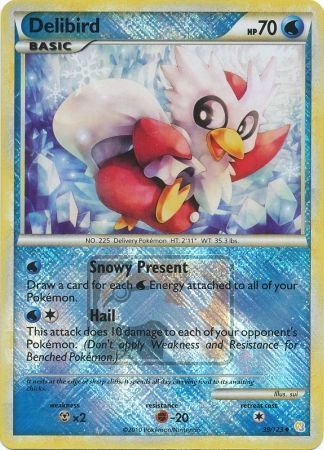 Delibird (39/123) (League Promo) [HeartGold & SoulSilver: Base Set] - Card Brawlers | Quebec | Canada | Yu-Gi-Oh!