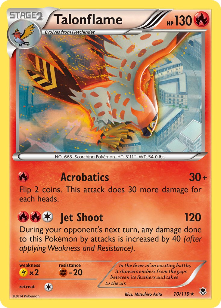Talonflame (10/119) (Theme Deck Exclusive) [XY: Phantom Forces] - Card Brawlers | Quebec | Canada | Yu-Gi-Oh!