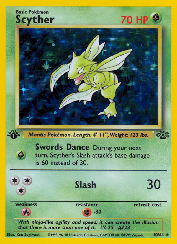 Scyther (10/64) [Jungle 1st Edition] - Card Brawlers | Quebec | Canada | Yu-Gi-Oh!