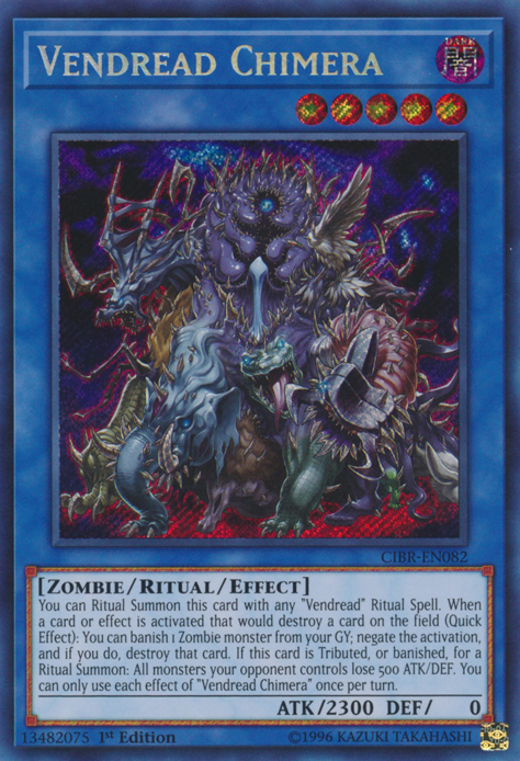 Vendread Chimera [CIBR-EN082] Secret Rare - Yu-Gi-Oh! - Card Brawlers | Quebec | Canada |