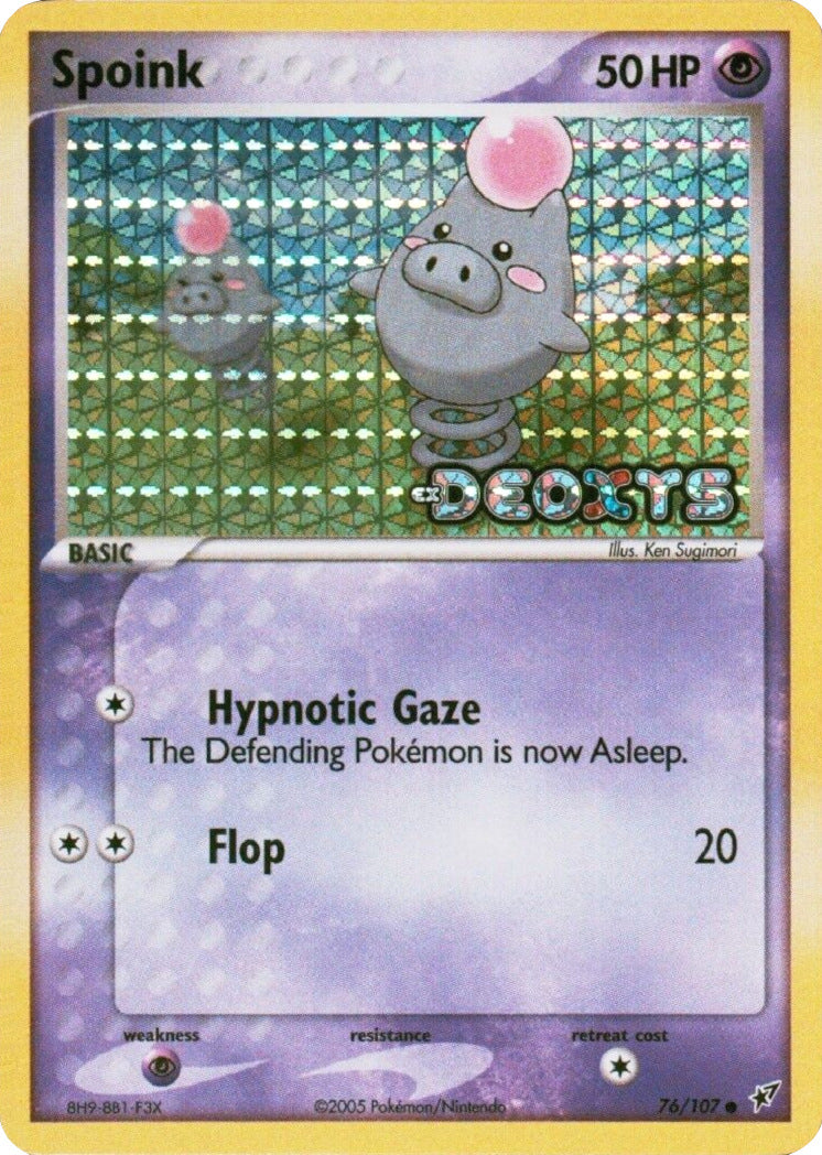 Spoink (76/107) (Stamped) [EX: Deoxys] - Card Brawlers | Quebec | Canada | Yu-Gi-Oh!