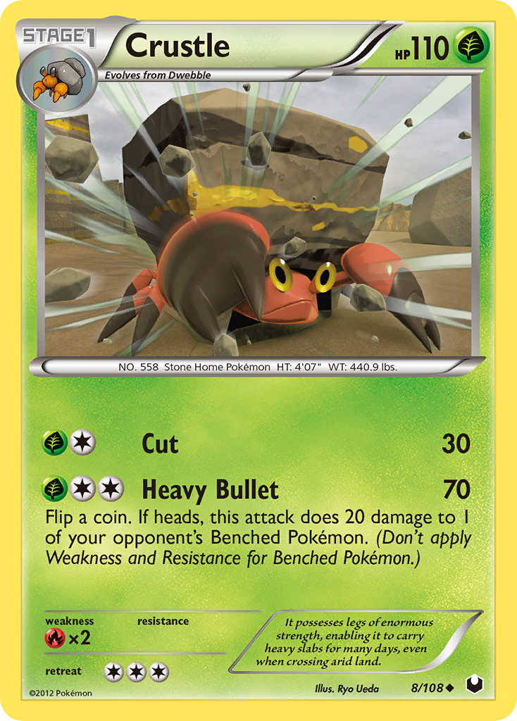 Crustle (8/108) [Black & White: Dark Explorers] - Card Brawlers | Quebec | Canada | Yu-Gi-Oh!