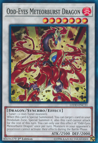 Odd-Eyes Meteorburst Dragon [LEDD-ENC31] Common - Card Brawlers | Quebec | Canada | Yu-Gi-Oh!