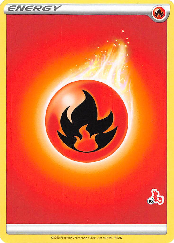 Fire Energy (Cinderace Stamp #16) [Battle Academy 2022] - Card Brawlers | Quebec | Canada | Yu-Gi-Oh!