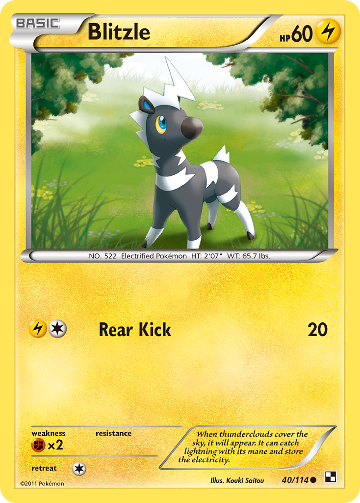 Blitzle (40/114) [Black & White: Base Set] - Card Brawlers | Quebec | Canada | Yu-Gi-Oh!