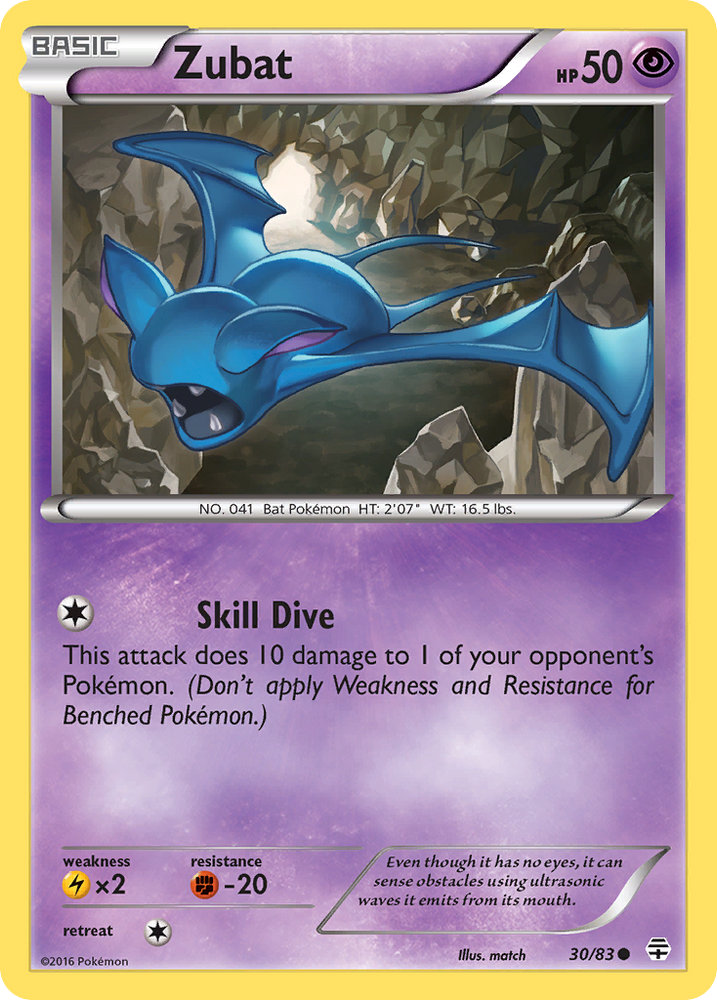 Zubat (30/83) [XY: Generations] - Card Brawlers | Quebec | Canada | Yu-Gi-Oh!