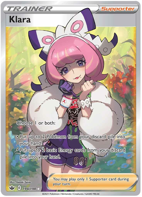 Klara (194/198) [Sword & Shield: Chilling Reign] - Card Brawlers | Quebec | Canada | Yu-Gi-Oh!