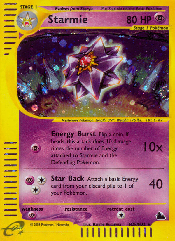 Starmie (H28/H32) [Skyridge] - Card Brawlers | Quebec | Canada | Yu-Gi-Oh!