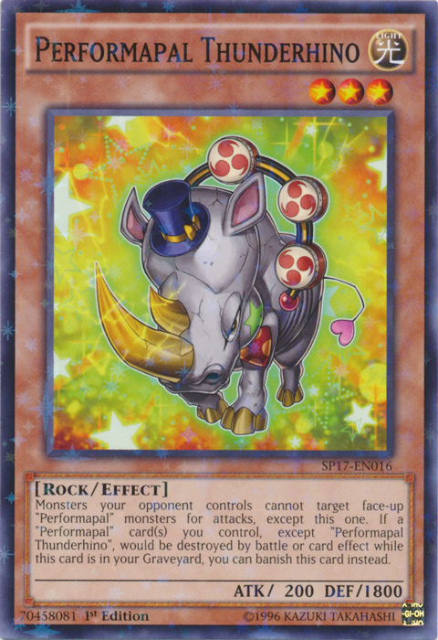 Performapal Thunderhino [SP17-EN016] Starfoil Rare - Card Brawlers | Quebec | Canada | Yu-Gi-Oh!