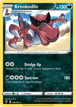 Krookodile (109/185) [Sword & Shield: Vivid Voltage] - Card Brawlers | Quebec | Canada | Yu-Gi-Oh!