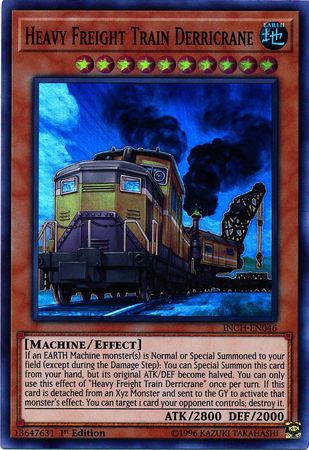 Heavy Freight Train Derricrane [INCH-EN046] Super Rare - Card Brawlers | Quebec | Canada | Yu-Gi-Oh!