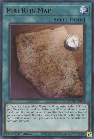 Piri Reis Map [AMDE-EN059] Rare - Card Brawlers | Quebec | Canada | Yu-Gi-Oh!