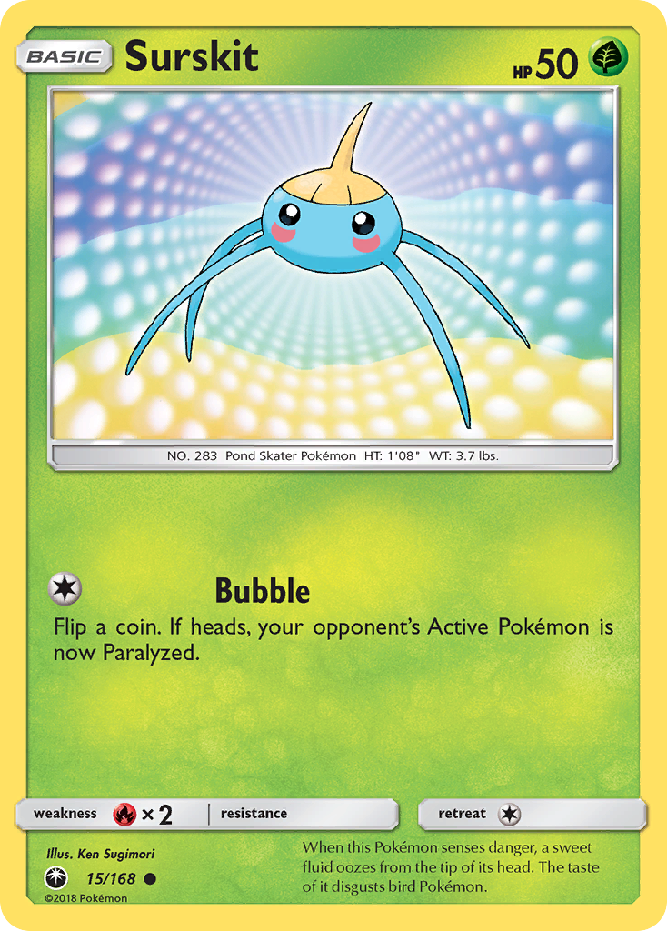 Surskit (15/168) [Sun & Moon: Celestial Storm] - Card Brawlers | Quebec | Canada | Yu-Gi-Oh!