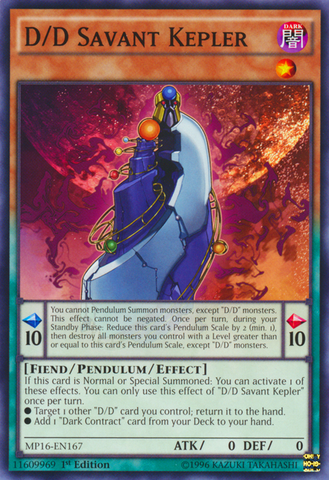 D/D Savant Kepler [MP16-EN167] Common - Card Brawlers | Quebec | Canada | Yu-Gi-Oh!