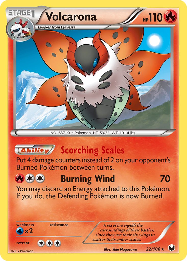 Volcarona (22/108) [Black & White: Dark Explorers] - Card Brawlers | Quebec | Canada | Yu-Gi-Oh!