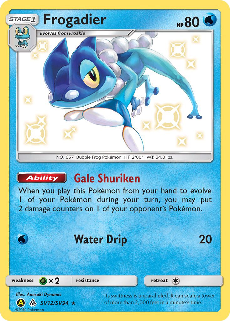 Frogadier (SV12/SV94) [Sun & Moon: Hidden Fates - Shiny Vault] - Card Brawlers | Quebec | Canada | Yu-Gi-Oh!
