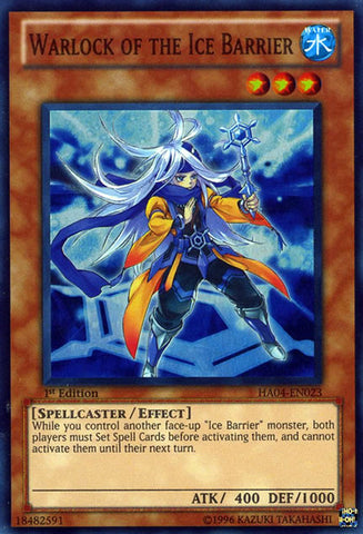 Warlock of the Ice Barrier [HA04-EN023] Super Rare - Card Brawlers | Quebec | Canada | Yu-Gi-Oh!